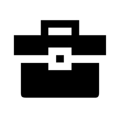tool box glyph  flat vector icon