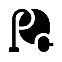 vacuum glyph  flat vector icon