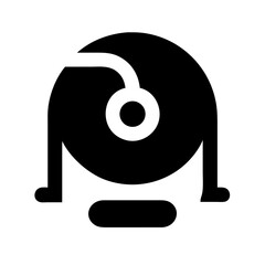 vacuum glyph flat vector icon