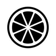 Obraz premium citrus glyph flat vector icon