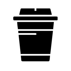 cup togo glyph flat vector icon