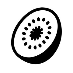 kiwi fruit glyph flat vector icon