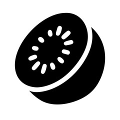 kiwi fruit glyph  flat vector icon