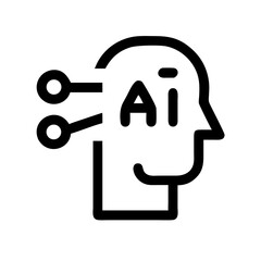 ai  flat vector icon