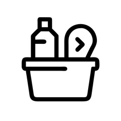 grocery icon flat vector icon