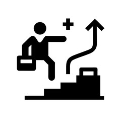 fulfilling career icon  flat vector icon