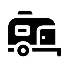 caravan icon  flat vector icon