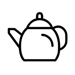 tea pot icon  flat vector icon