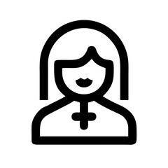 woman icon  flat vector icon