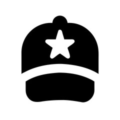 cap icon  flat vector icon