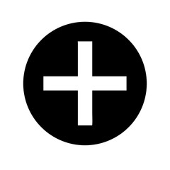 cross icon  flat vector icon