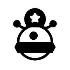 merry christmas icon  flat vector icon