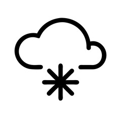 snow icon  flat vector icon