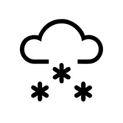 snowfall icon  flat vector icon