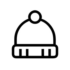 winter hat icon  flat vector icon