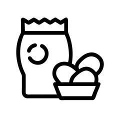 snacking icon  flat vector icon