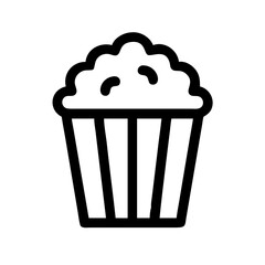 popcorn icon  flat vector icon