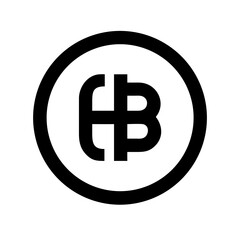 baht icon  flat vector icon