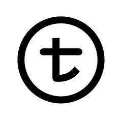 taka currency glyph icon  flat vector icon