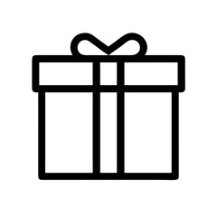gift icon  flat vector icon