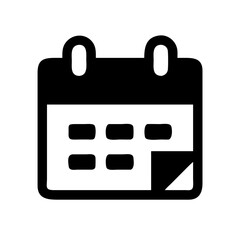 calendar icon  flat vector icon