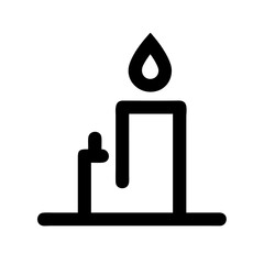 candle icon  flat vector icon