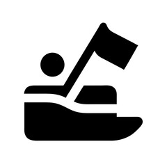 boat race icon  flat vector icon