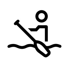 paddler icon  flat vector icon