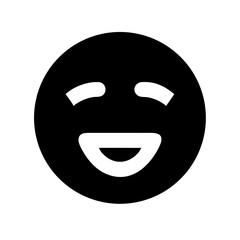 mask emoji glyph icon flat vector icon
