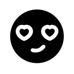 romance  emoji glyph icon flat vector icon