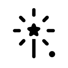 fireworks icon  flat vector icon