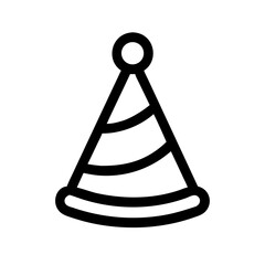 party hat icon  flat vector icon