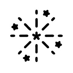 fireworks icon  flat vector icon