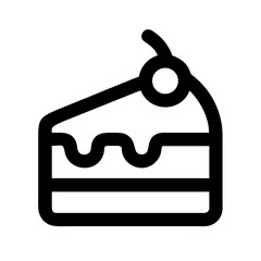 cake icon  flat vector icon