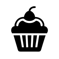 cupcake icon  flat vector icon