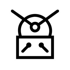 drum icon  flat vector icon