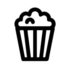popcorn icon  flat vector icon