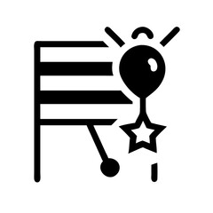 independence day icon  flat vector icon