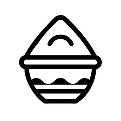 holi icon  flat vector icon