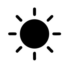 sun icon  flat vector icon