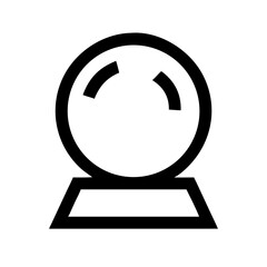 crystal ball icon  flat vector icon