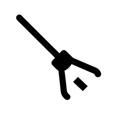 broomstick icon  flat vector icon