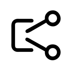 share icon  flat vector icon