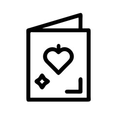 greeting card icon  flat vector icon