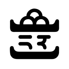 kanji vadas icon  flat vector icon