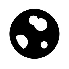 full moon icon  flat vector icon