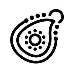 paisley icon  flat vector icon