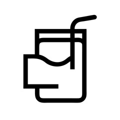 juice icon  flat vector icon