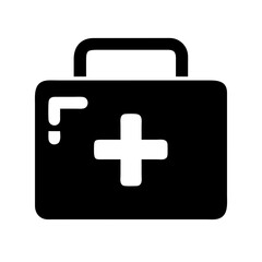 first aid kit icon  flat vector icon