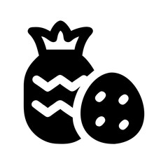 pineapple icon  flat vector icon